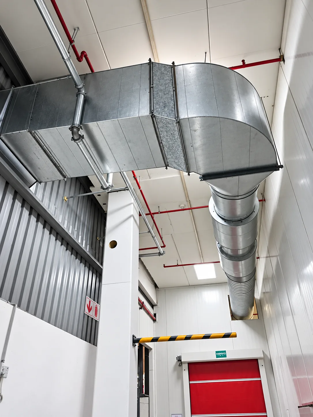 Industrial extraction ducting installation in Gauteng