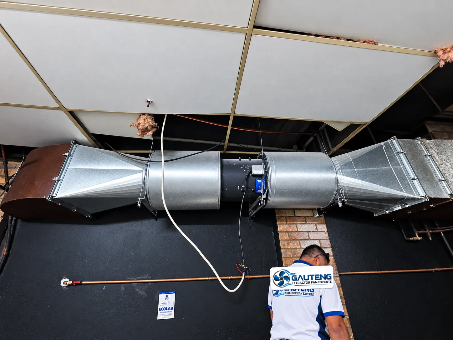Existing extraction duct repair