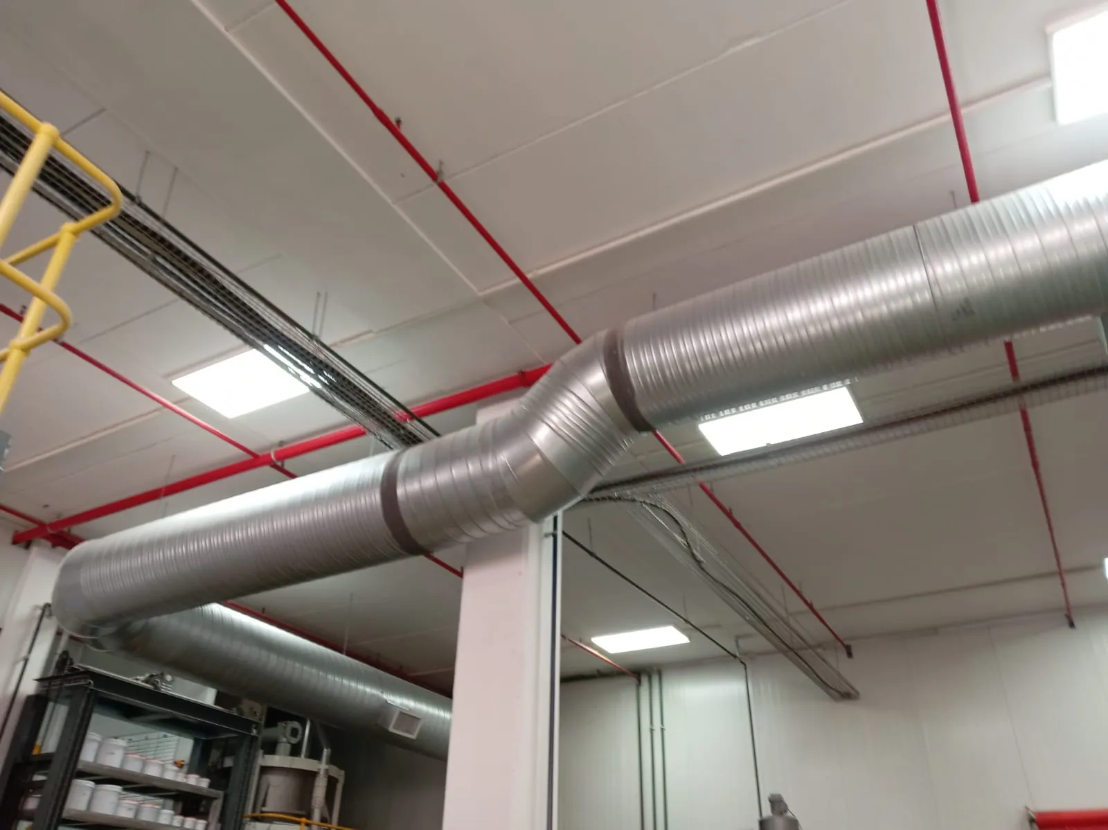 Spiral ducting transition