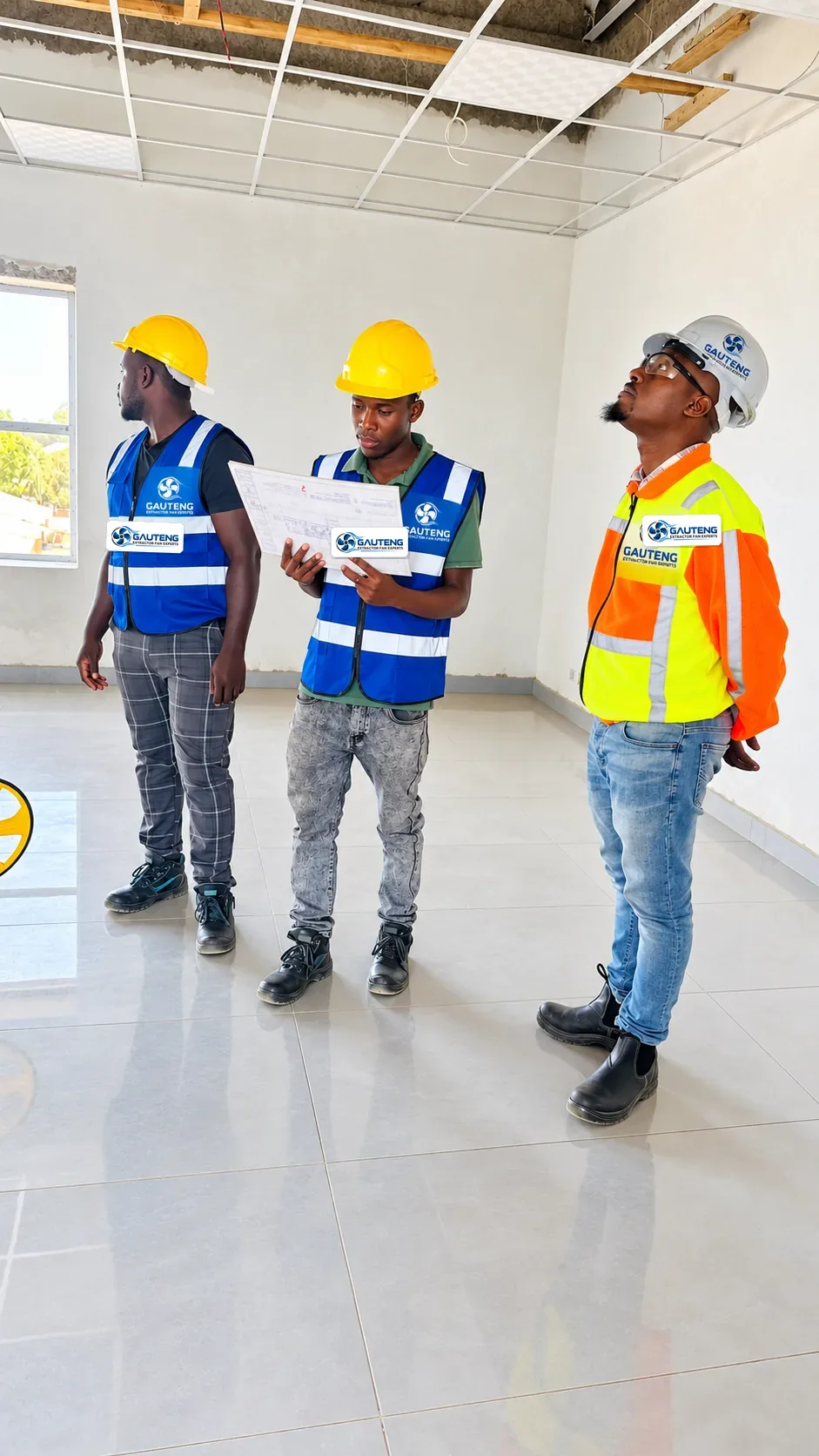 Extraction site inspection by Gauteng Extractor Fan Experts